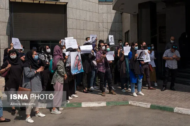 تجمع صنفی خبرنگاران، مقابل سازمان حفاظت محیط زیست