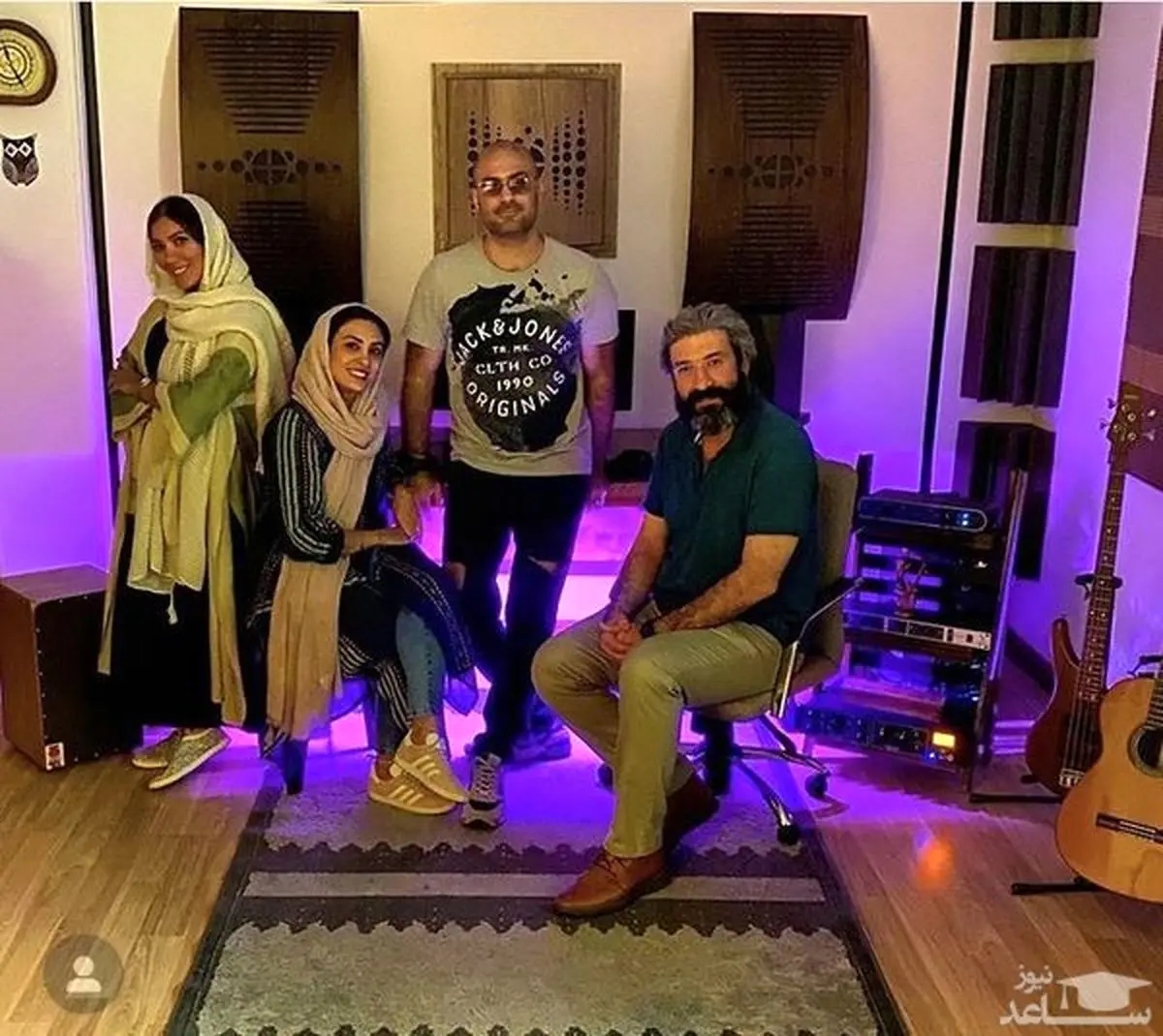 حدیثه تهرانی و همسرش در جمعی دوستانه حدیثه تهرانی و همسرش در جمعی دوستانه