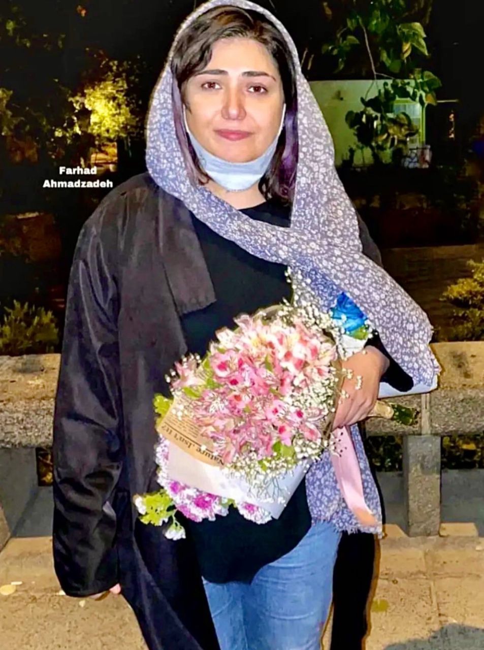 عکس باران کوثری با دسته گل خواستگاری اش | باران کوثری عروس شد؟ باران کوثری