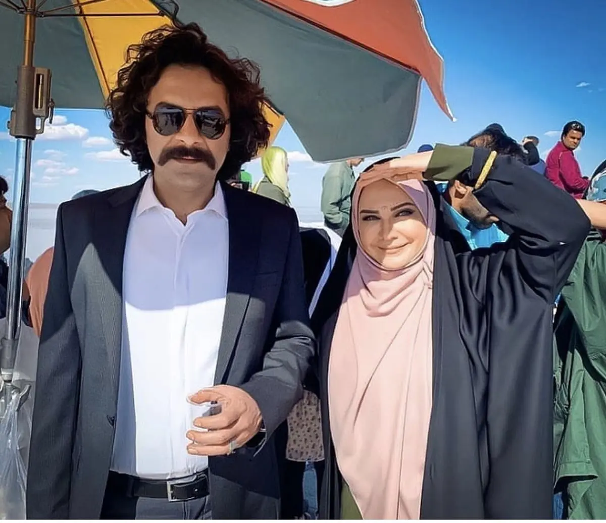 لعیا زنگنه در کنار بازیگر معروف لعیا زنگنه