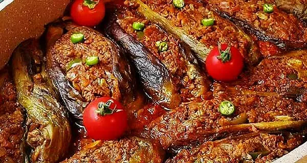 شام چی بپزم | طرز تهیه بادمجان شکم پر مجلسی بادمجون