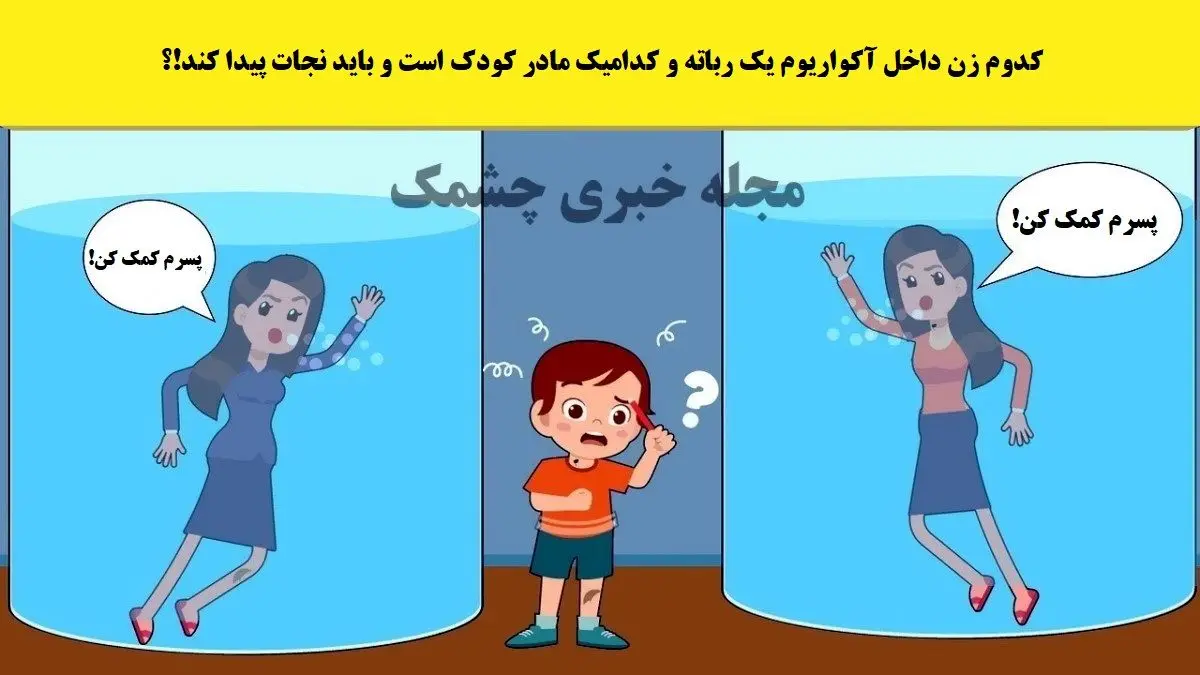 فقط نابغه ها تو 3 ثانیه مادر کودک و تشخصی میدهند | تست هوش