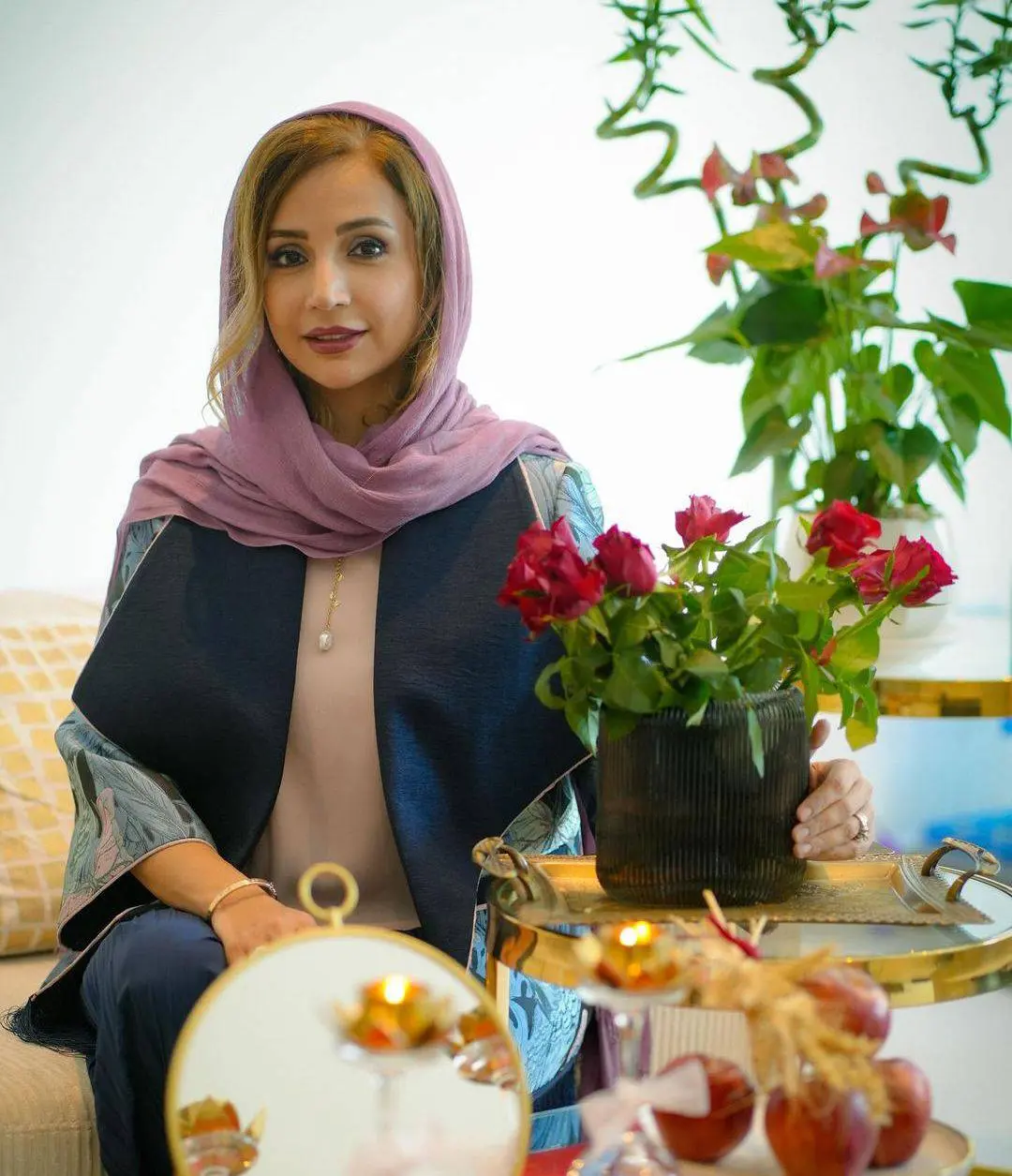 اولین عکس شبنم قلی خانی بعد از مهاجرت | هفت سین شبنم قلی خانی در خارج از کشور شبنم قلی خانی