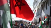 تجمع همبستگی با فلسطینیها مقابل پارلمان مغرب تجمع همبستگی با فلسطینیها مقابل پارلمان مغرب
