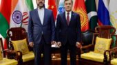 دیدار غریب‌آبادی با دبیرکل سازمان همکاری شانگهای در چین