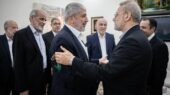 دیدار لاریجانی با رهبران حماس در قطر