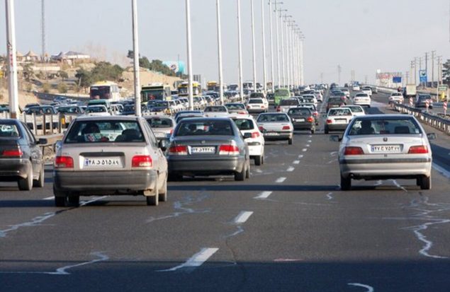 وضعیت ترافیک معابر و بزرگراه‌های شهر تهران شنبه ۶ تیر ۱۴۰۵