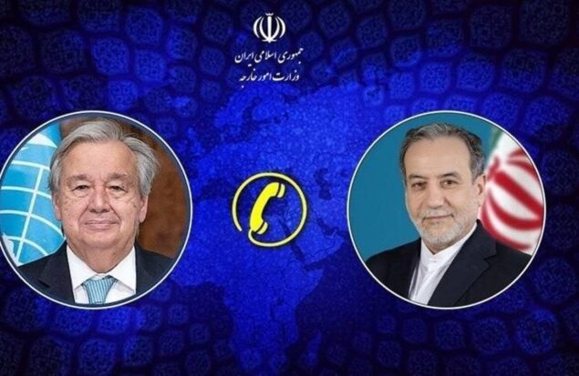 جزئیات تماس تلفنی دبیرکل سازمان ملل متحد با وزیر امور خارجه کشورمان