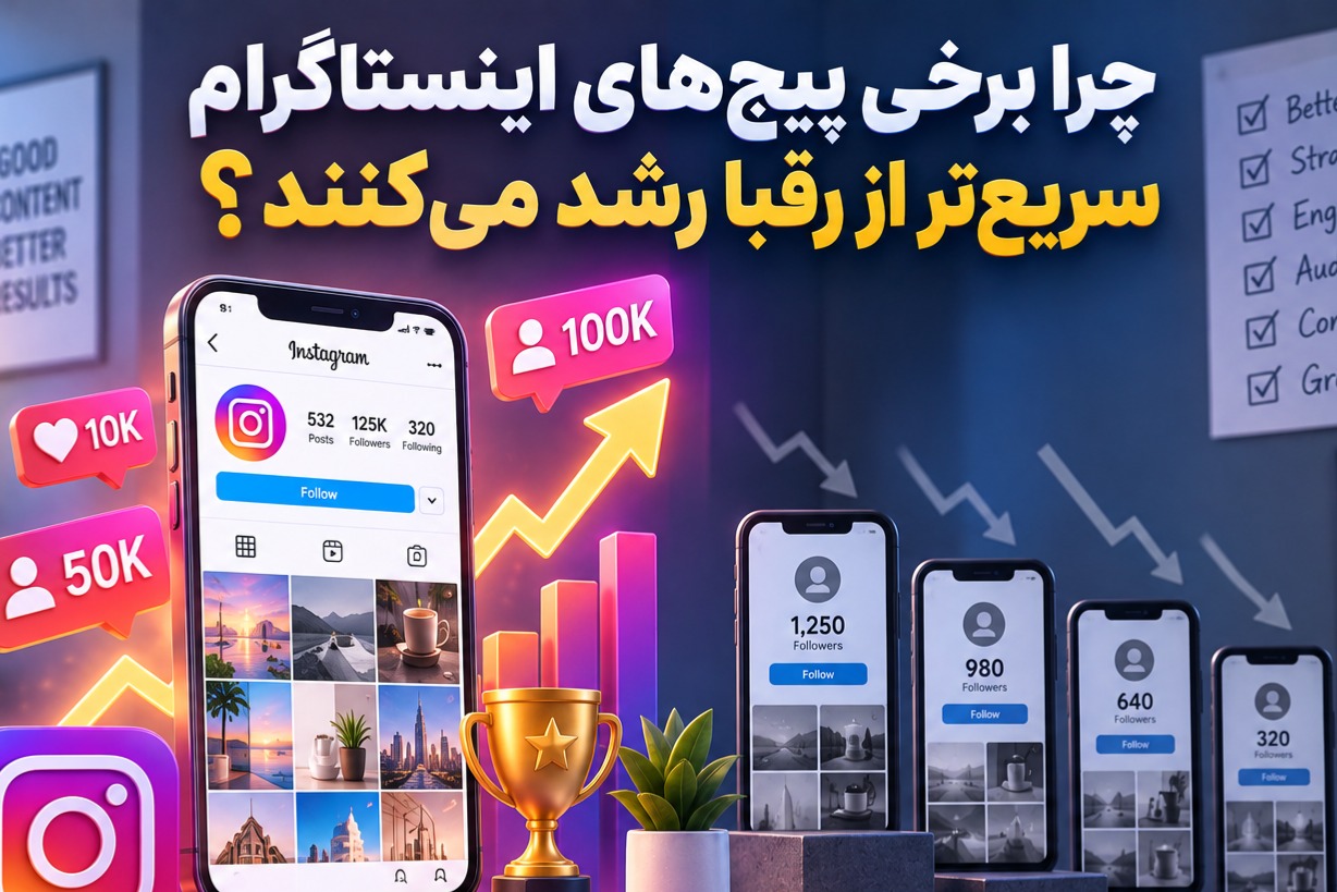 چرا برخی پیج‌های اینستاگرام سریع‌تر از رقبا رشد می‌کنند؟